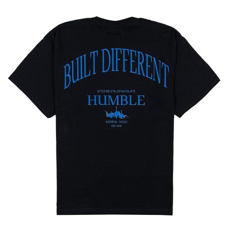Built Different Tee Blue back